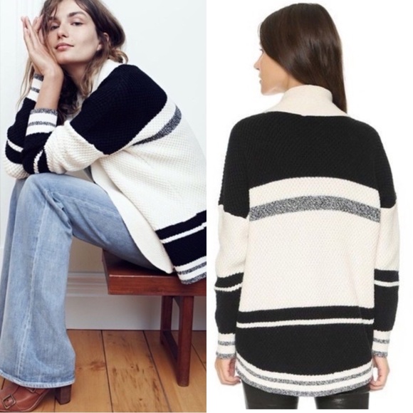 Madewell Sweaters - MADEWELL Cocoon Open Knit Striped Cardigan Sweater